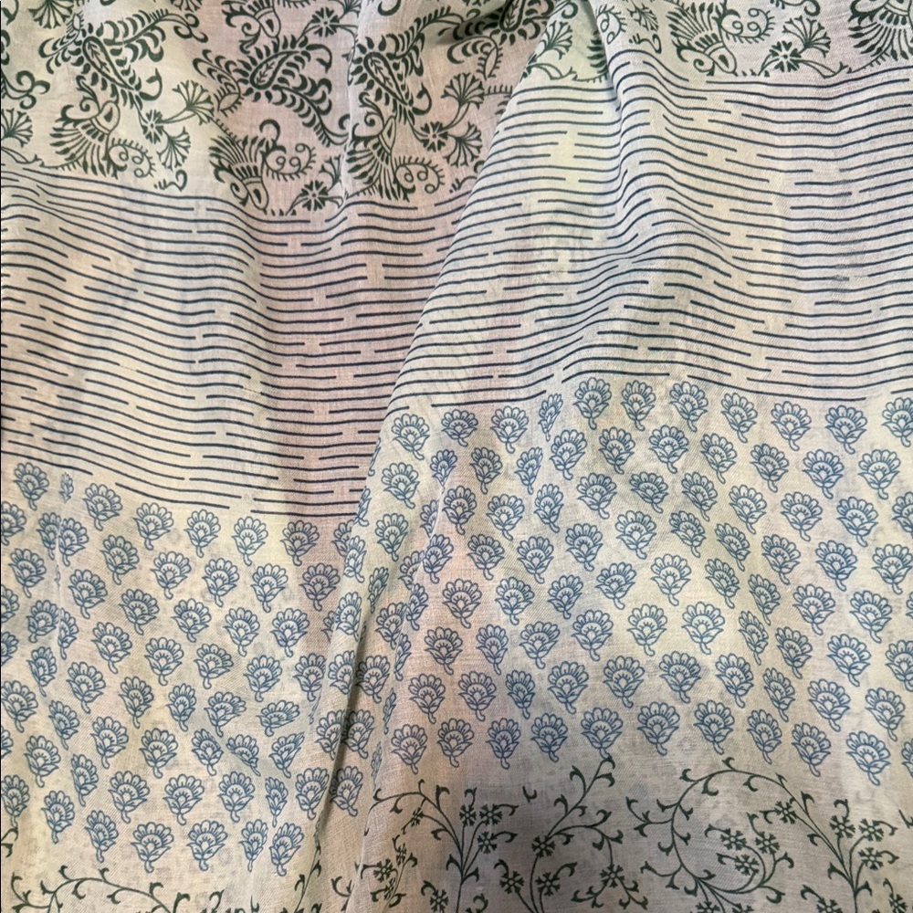 Green Patterned Kimono Cardigan - Picture 3 of 3